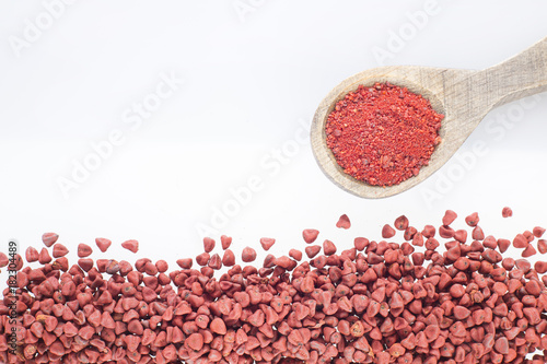 Annatto seeds and powder- Bixa orellana
