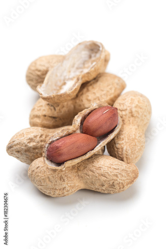 Wallpaper Mural Roasted peanuts isolated on white Torontodigital.ca