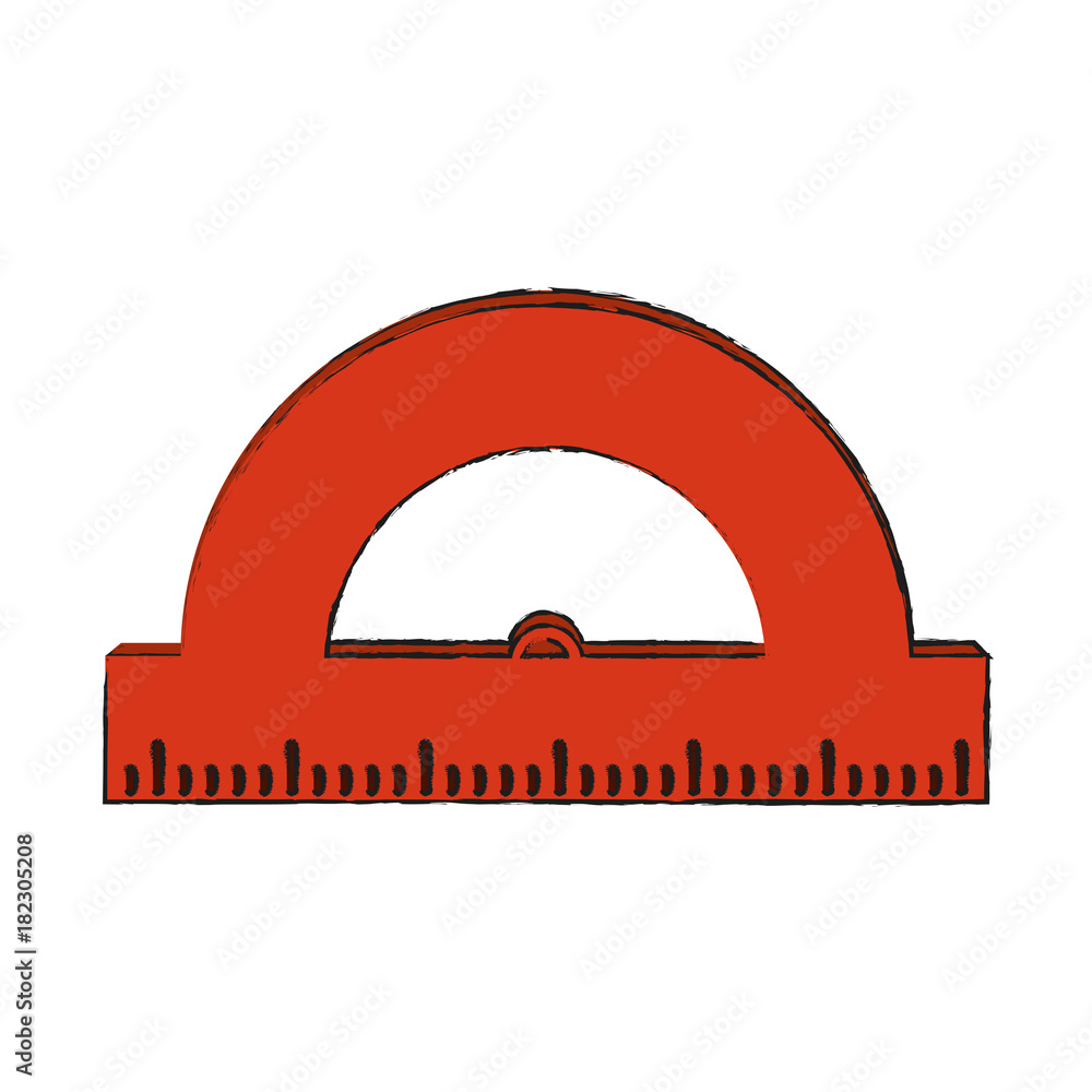 School protractor tool School protractor tool