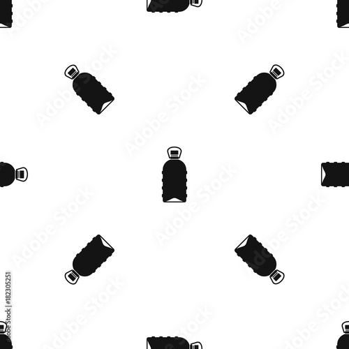 Big bottle pattern seamless black