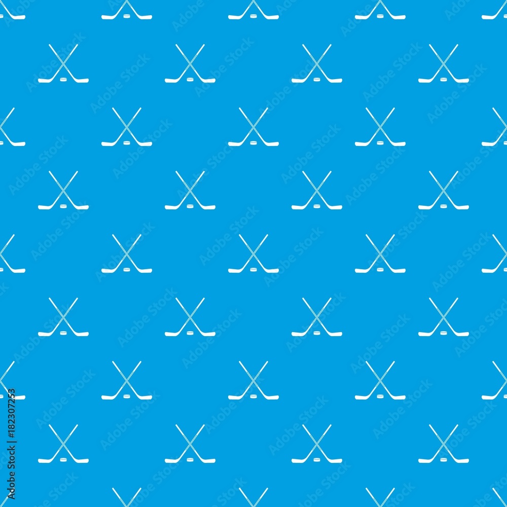 Ice hockey sticks pattern seamless blue Ice hockey sticks pattern seamless blue
