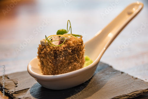 Fingerfood Frittierter Rinderwürfel