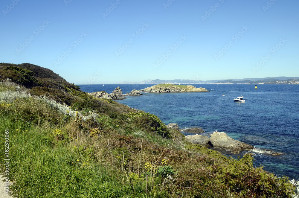 Embiez island landscape, France Embiez island landscape, France