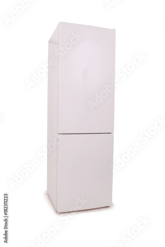 Refrigerator on a white (Clipping path)