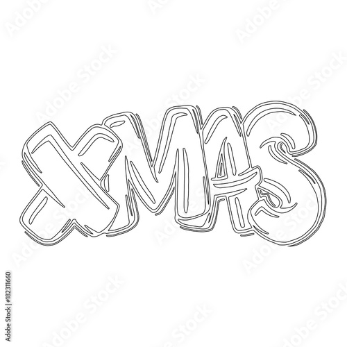 Christmas lettering. Christ...