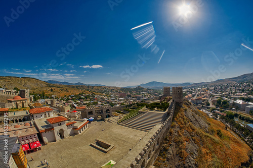 AKHALTSIKHE, GEORGIA - 08 AUGUST 2017: Famous renovated Rabati Castle complex photo