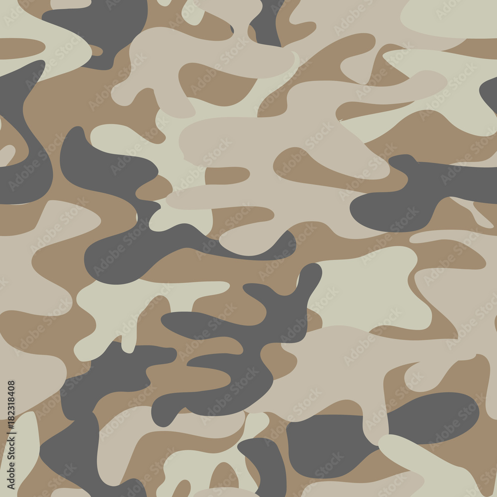 Fototapeta premium Colorful camouflage pattern background seamless vector illustration. 