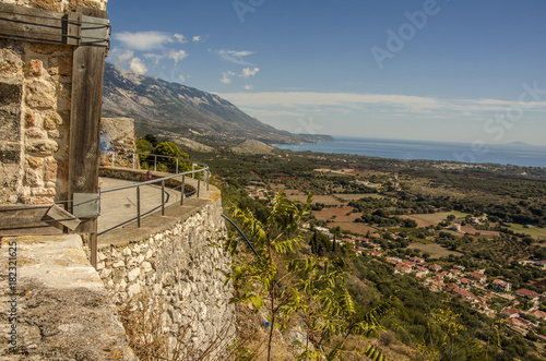 Panoramic view from Agios Georgios Kefalonia fortress