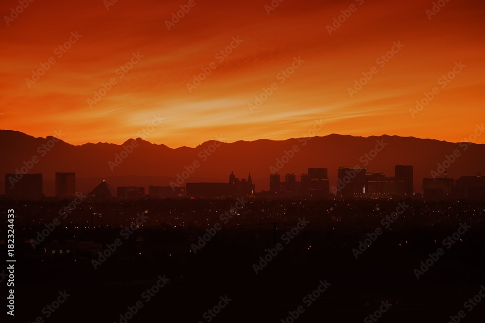 Skyline and Las Vegas Strip