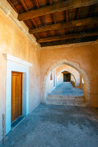 Passageway in the West Gate at the Arkadi Monastery, Arkadi, Crete, Greece © dziewul