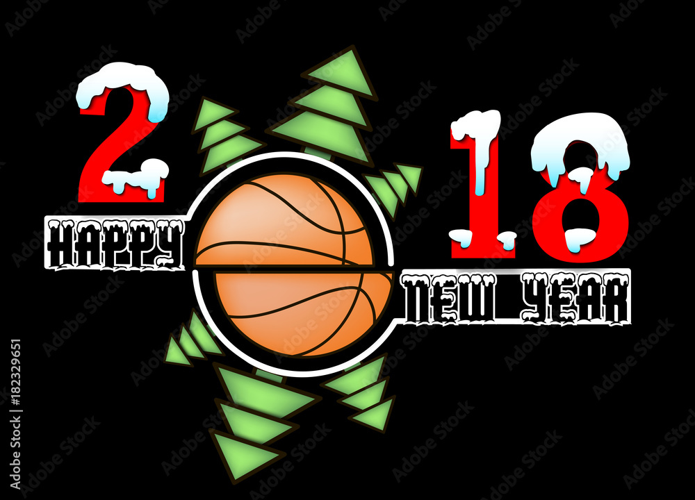 happy new year and basketball