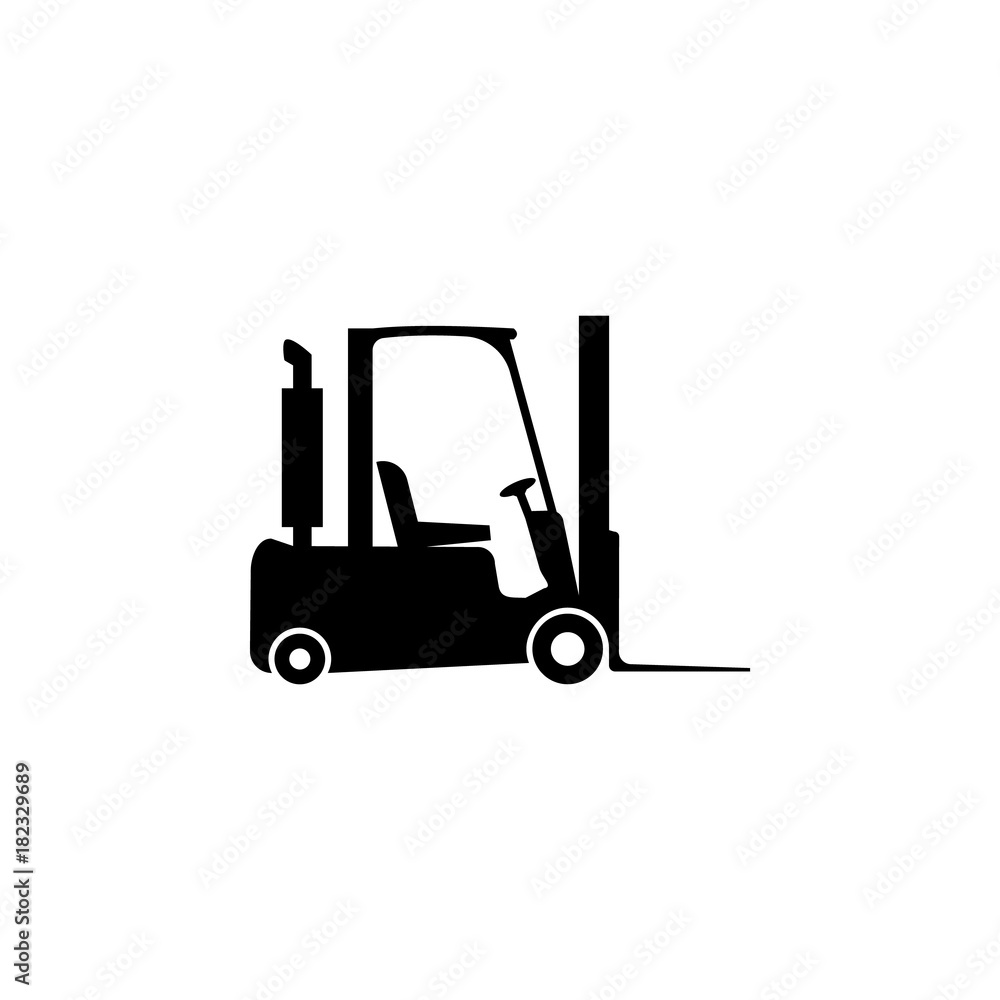silhouette forklift Icon