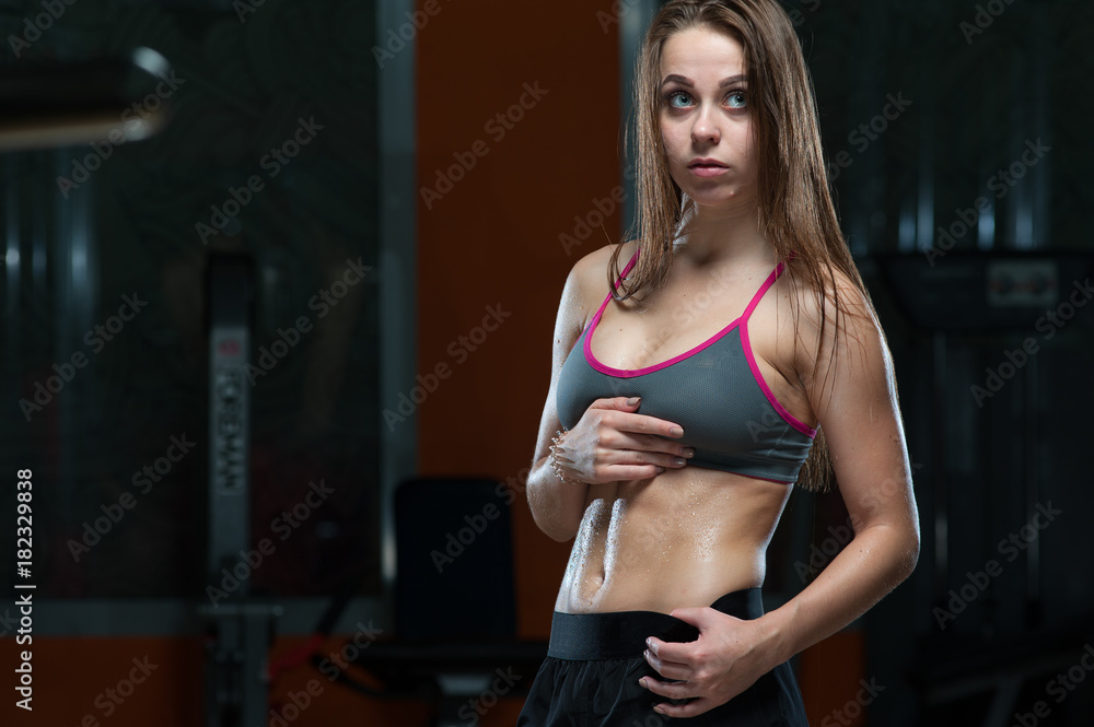 Sports woman in the gym
