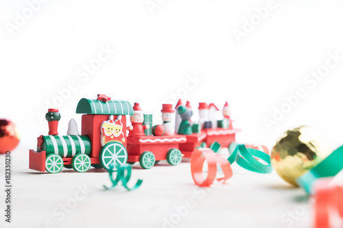 toy train on white background © onairjiw