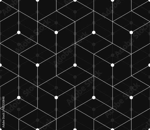 Seamless pattern of triangles and rhombuses