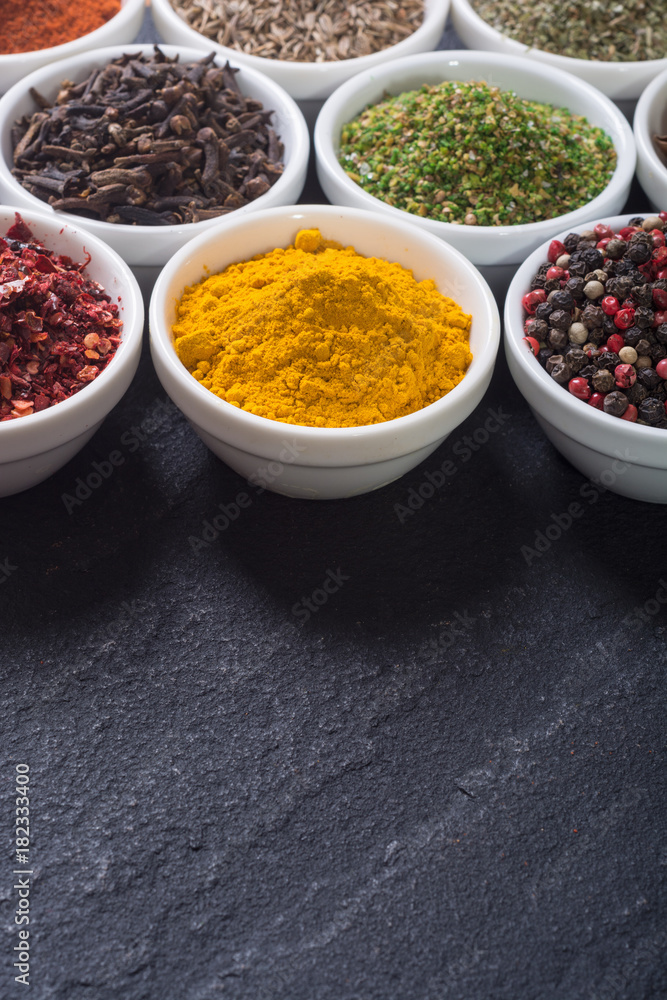 Colection of indian spices