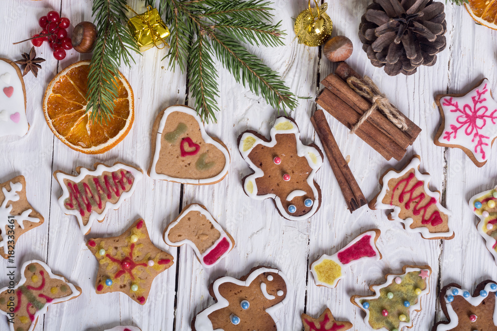 Christmas decoration with cookies