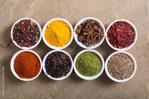 Colection of indian spices