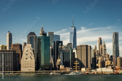 New York Skyline Citiview Manhatten with Freedom Tower World Tra photo