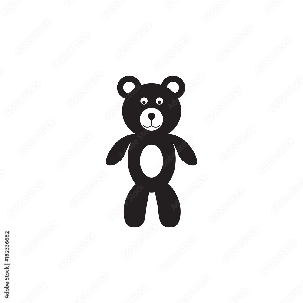 Fototapeta premium Teddy bear plush toy icon. Toy element icon. Premium quality graphic design icon. Baby Signs, outline symbols collection icon for websites, web design, mobile app