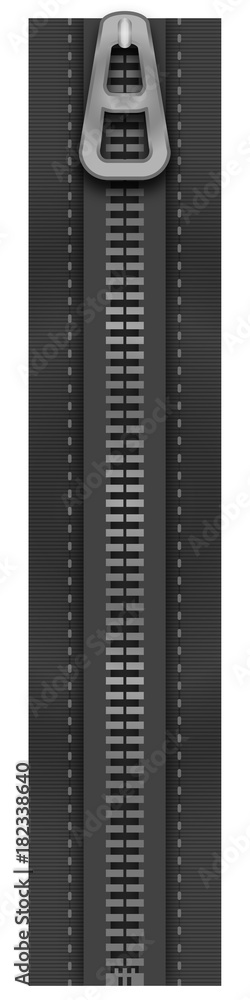 Obraz premium Zipper Black Jeans - Zipper Icon