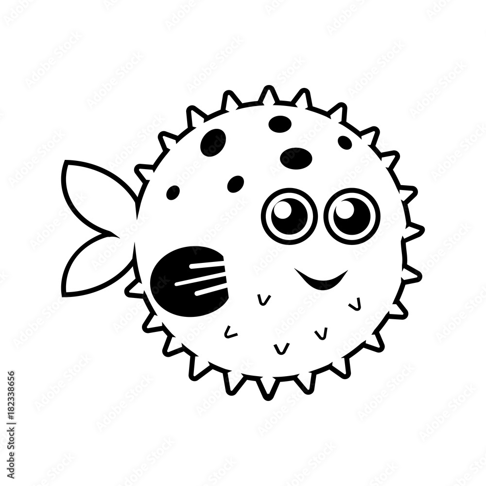 Cute Porcupine blow fish line icon. Aquatic animal element icon. Premium quality graphic design. Signs, outline symbols collection icon for websites, web design, mobile app, info graphics Cute Porcupine blow fish line icon. Aquatic animal element icon. Premium quality graphic design. Signs, outline symbols collection icon for websites, web design, mobile app, info graphics