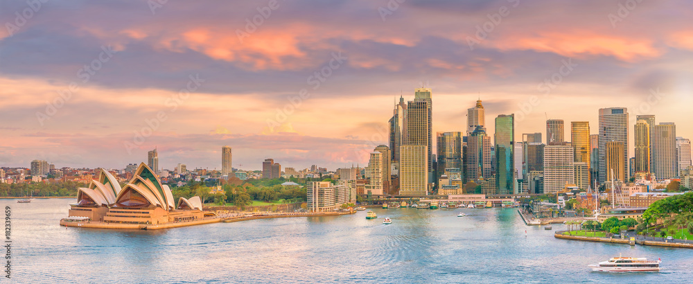 Obraz premium Panoramę centrum Sydney