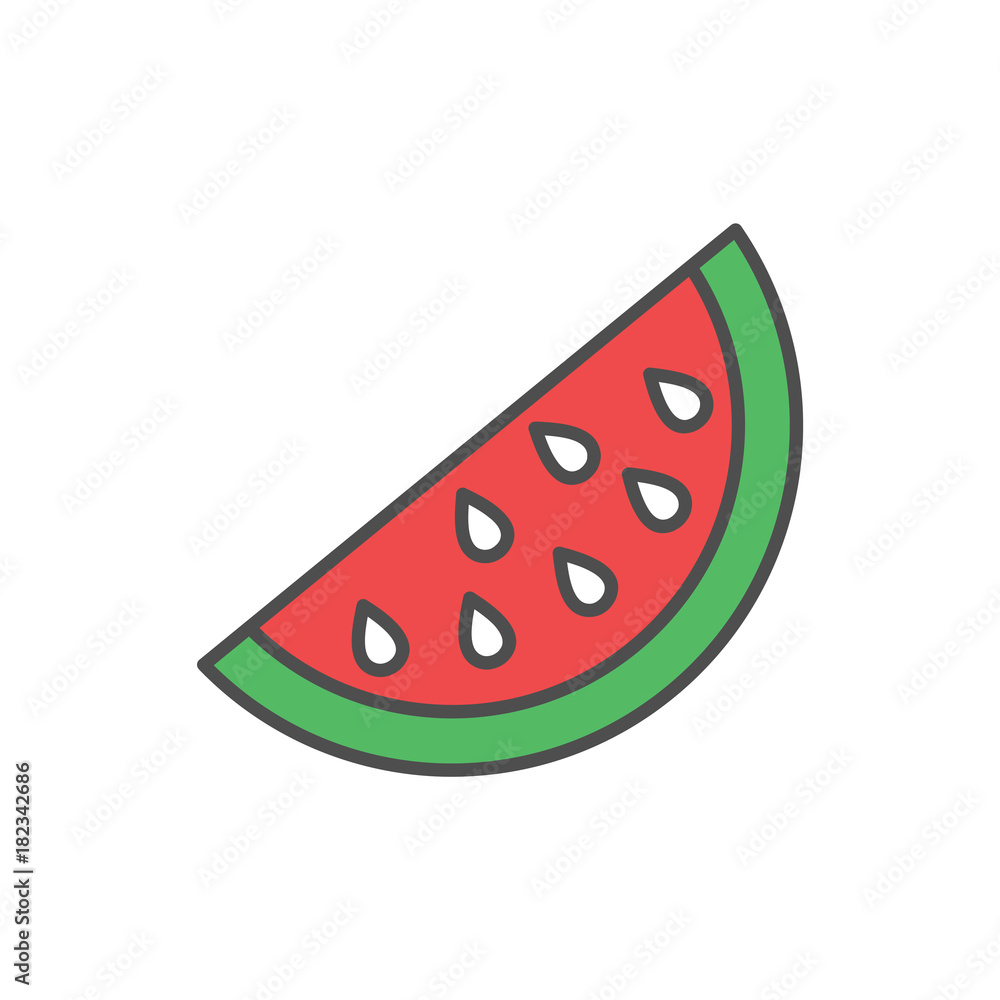 Watermelon icons fruit vector design logo illustration Watermelon icons fruit vector design logo illustration