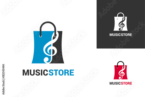 Music Store Logo Template Design