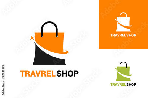 Travel Shoping Logo Template Design