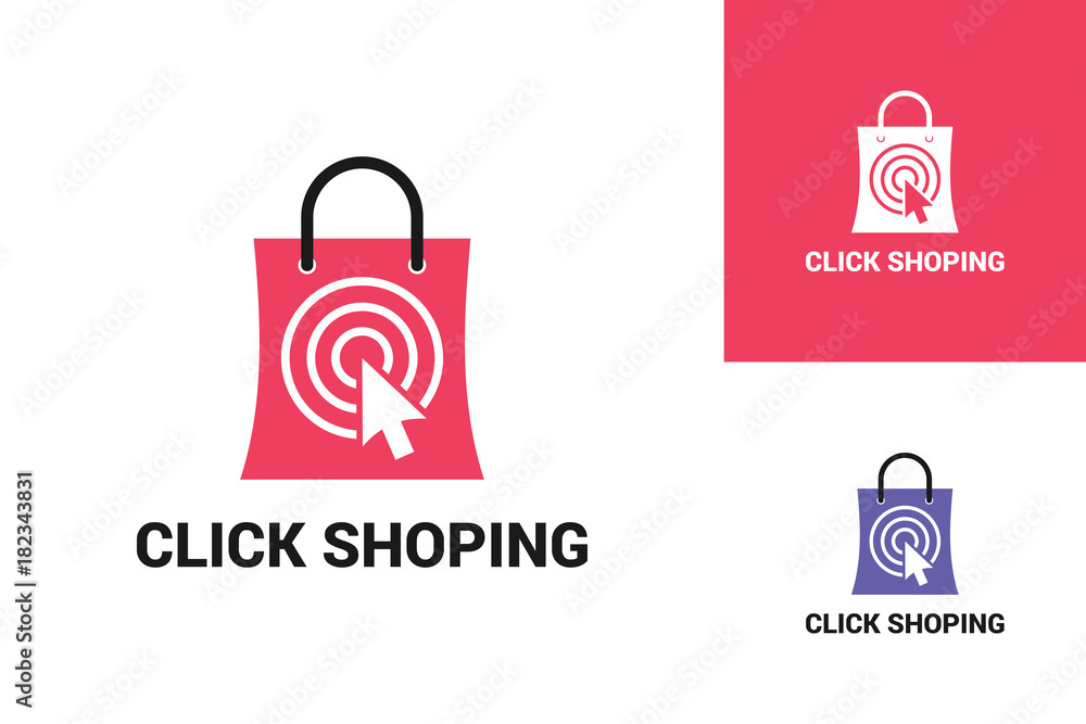 Click Shoping Logo Template Design Click Shoping Logo Template Design