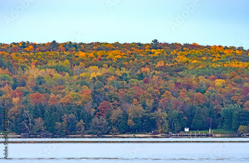 Fall Colors Across a Quiet Bay photo