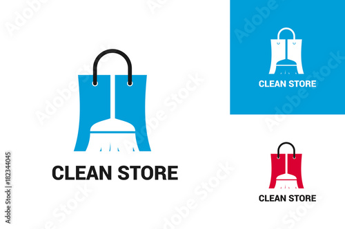 Clean Store Logo Template Design