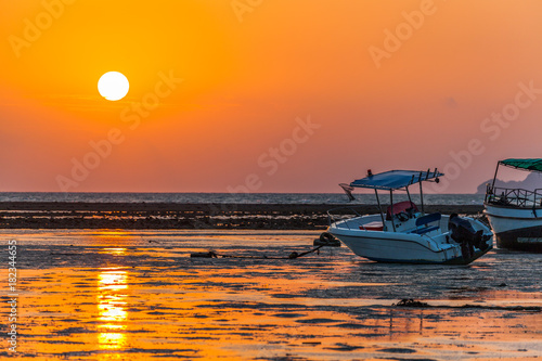  beautiful sunrise above Rawai sea photo