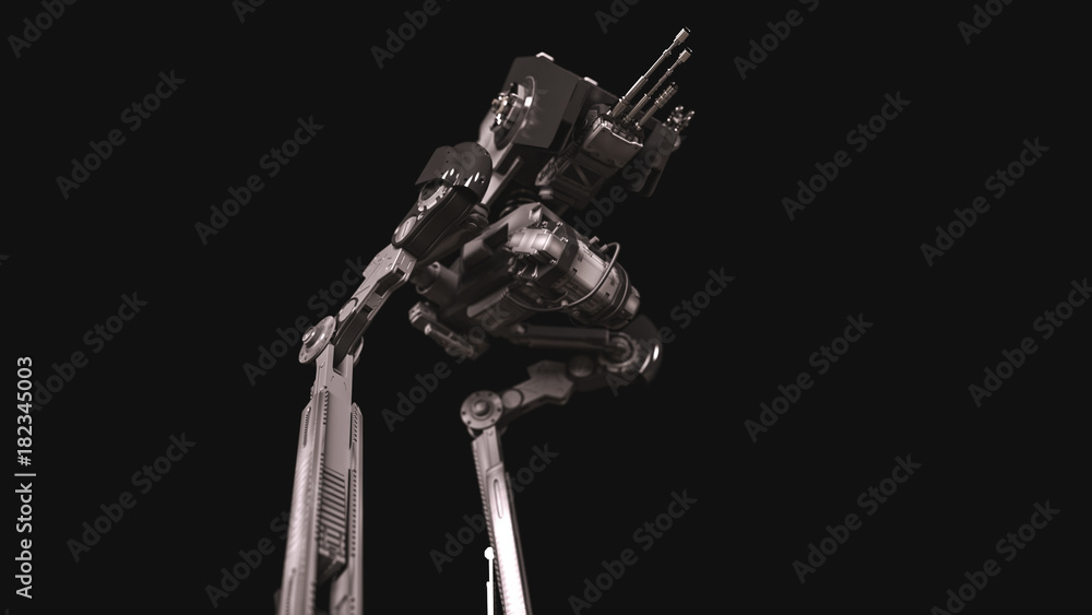 Naklejka premium Two legged war robot
