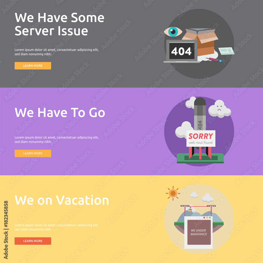 Web Maintenance Banner Design Web Maintenance Banner Design