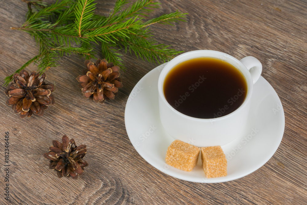 coffee cup with on rustic wooden background coffee cup with on rustic wooden background