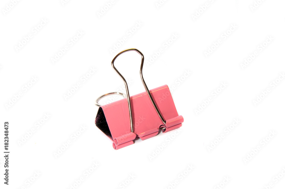 Paper clip isolated on the white Paper clip isolated on the white