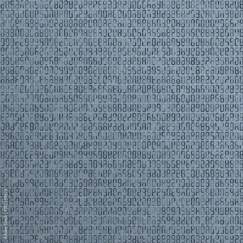 Foto Blue alien, incomprehensible computer code