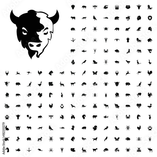 Goat icon illustration. animals icon set for web and mobile.