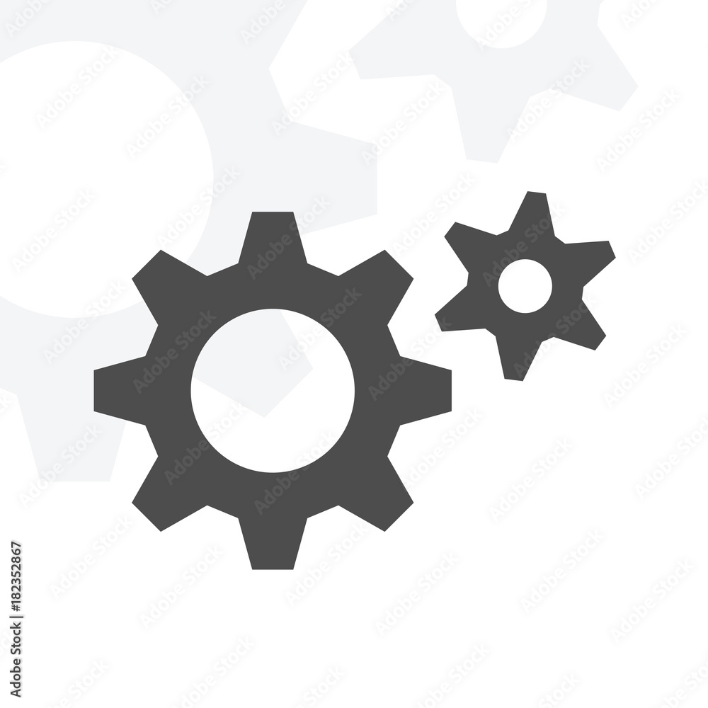 simple gear icon. stock vector object for design simple gear icon. stock vector object for design
