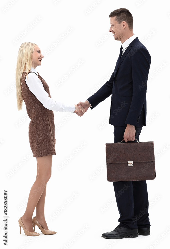 photo in full growth. the handshake between lawyer and client. photo in full growth. the handshake between lawyer and client.