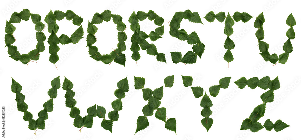 Letters from leaves lime Letters from leaves lime
