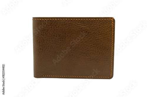 isolated leather billfold, isolated leather billfold wallet