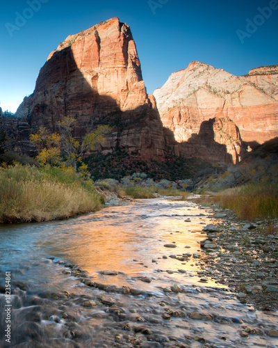 Zion Sunset Over River