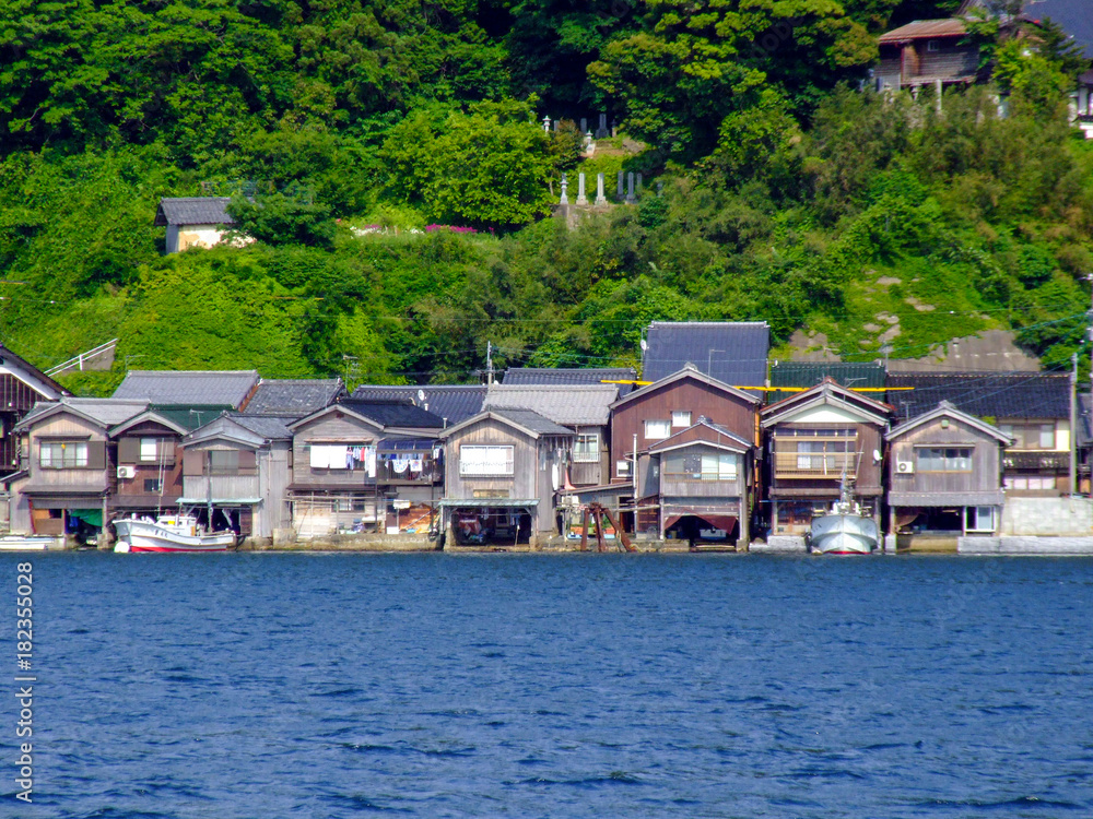 伊根の舟屋 Stock Photo Adobe Stock