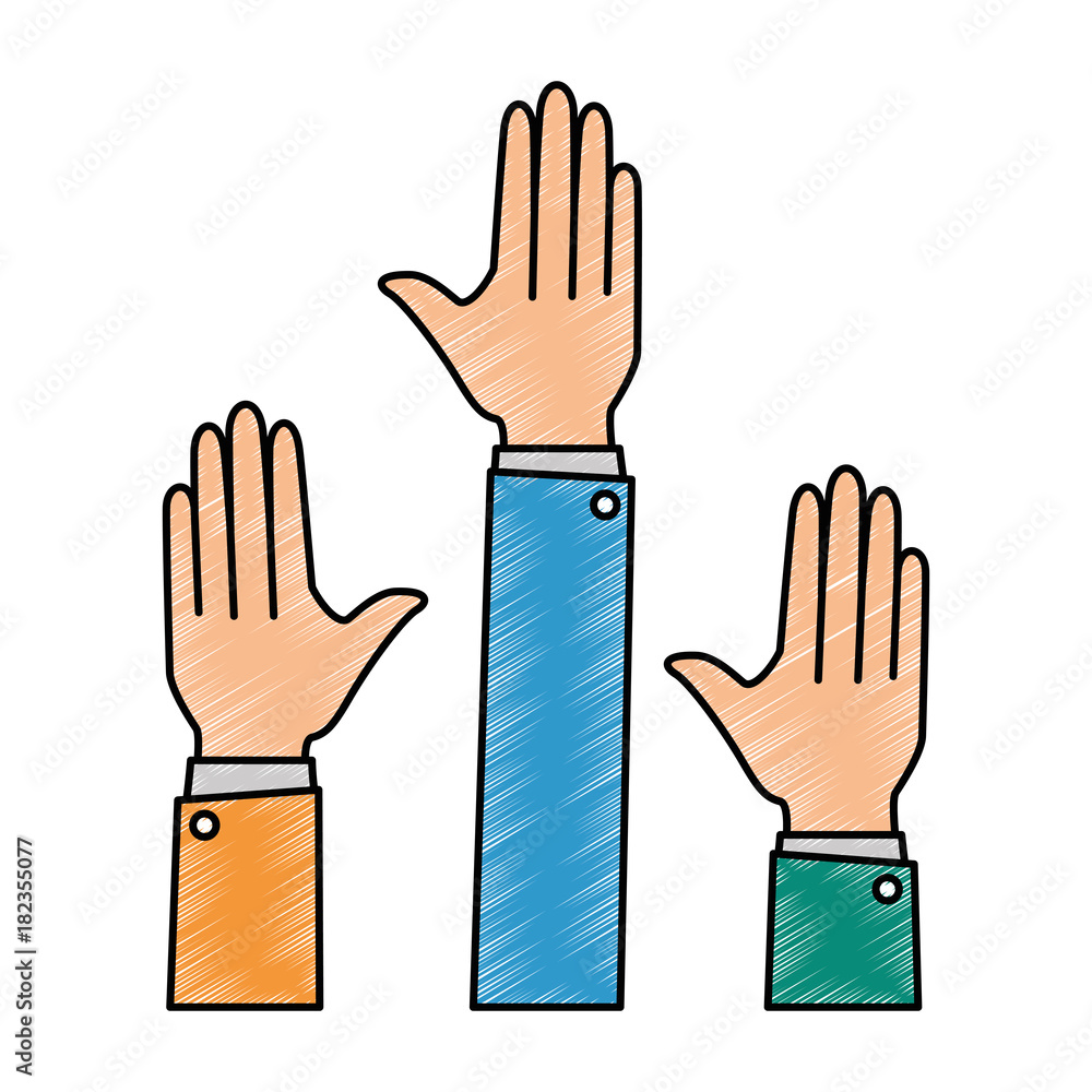 hands up isolated icon vector illustration design hands up isolated icon vector illustration design