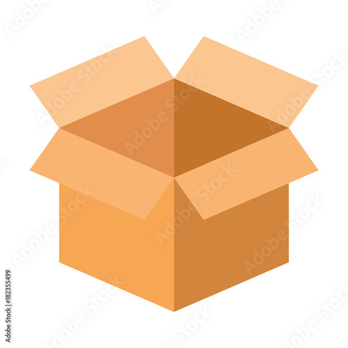 carton box isolated icon vector illustration design
