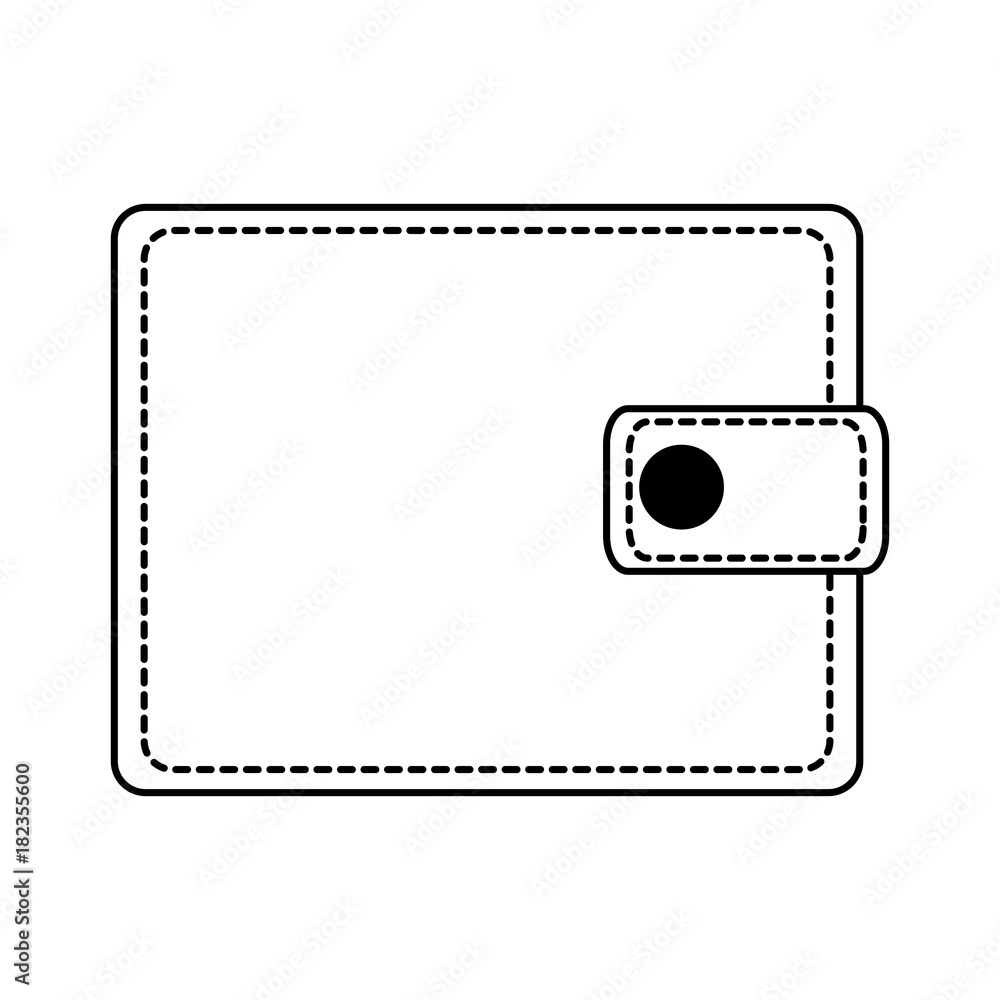 Fototapeta premium wallet money isolated icon vector illustration design