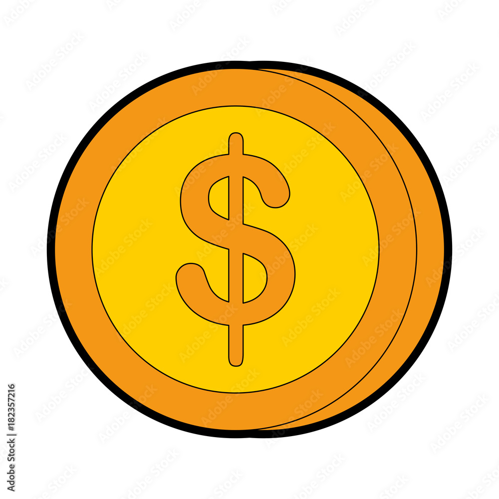 coin money isolated icon vector illustration design coin money isolated icon vector illustration design